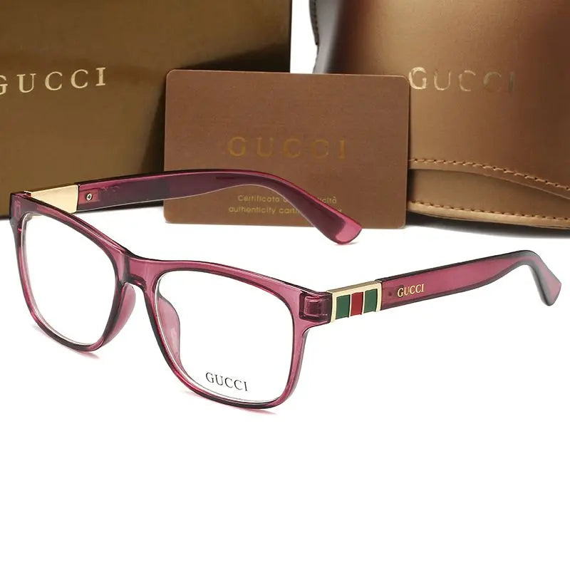 Fashion Striped Color Block Frame Glasses-s-88 mysite
