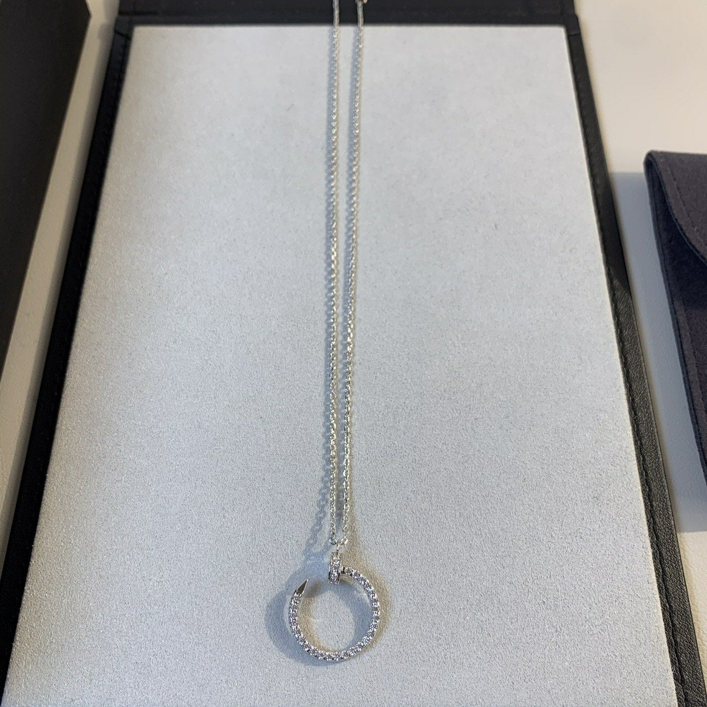JUSTE NECKLACE 2.2MM SILVER FULL DIAMONDS mysite