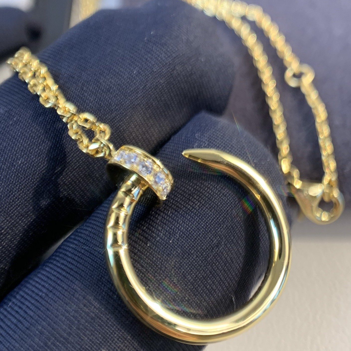 JUSTE NECKLACE 2.2MM GOLD FULL DIAMONDS mysite