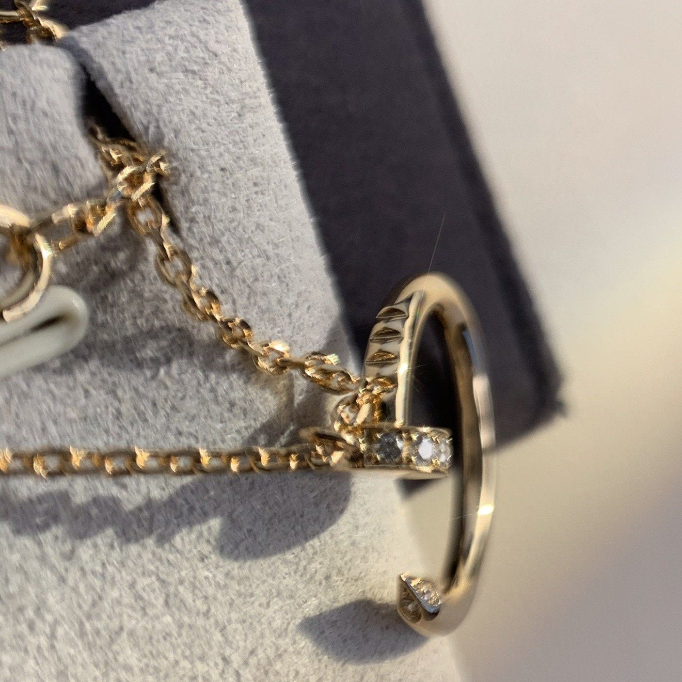 JUSTE NECKLACE 2.2MM PINK GOLD DIAMONDS mysite