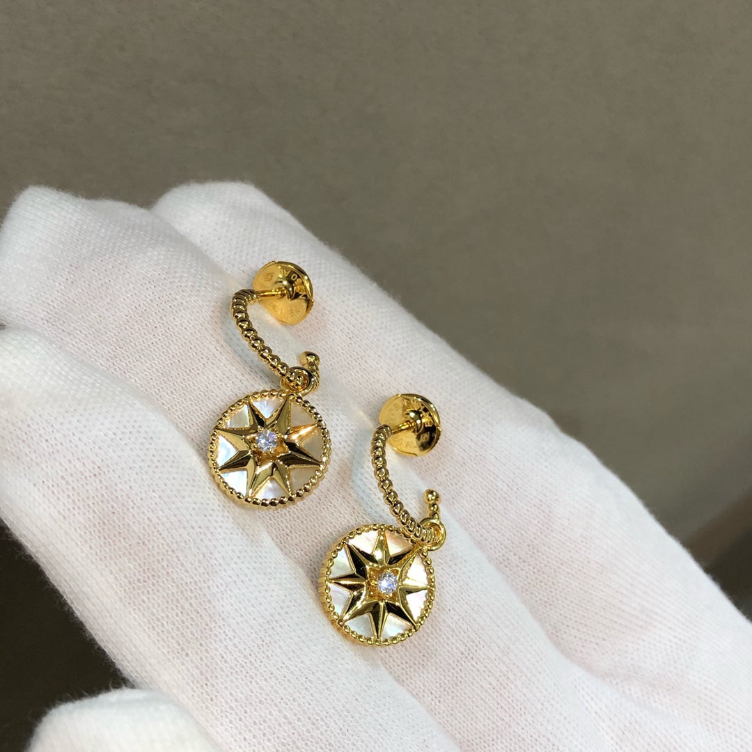 LUCKY STAR GOLD MOP EARRINGS mysite