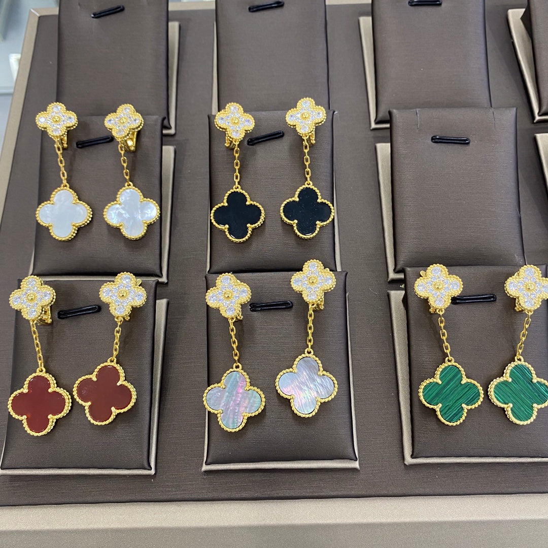2 MOTIFS DIAMOND GOLD EARRINGS mysite