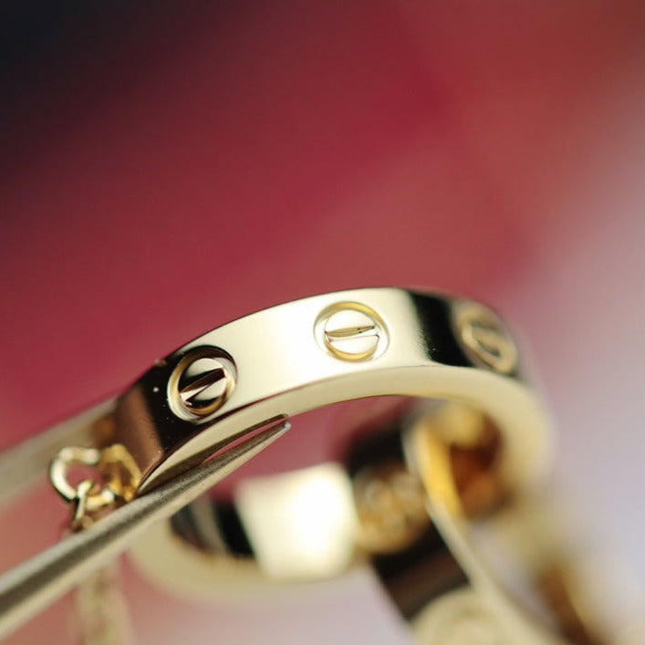 LOVE NECKLACE DOUBLE RING GOLD mysite