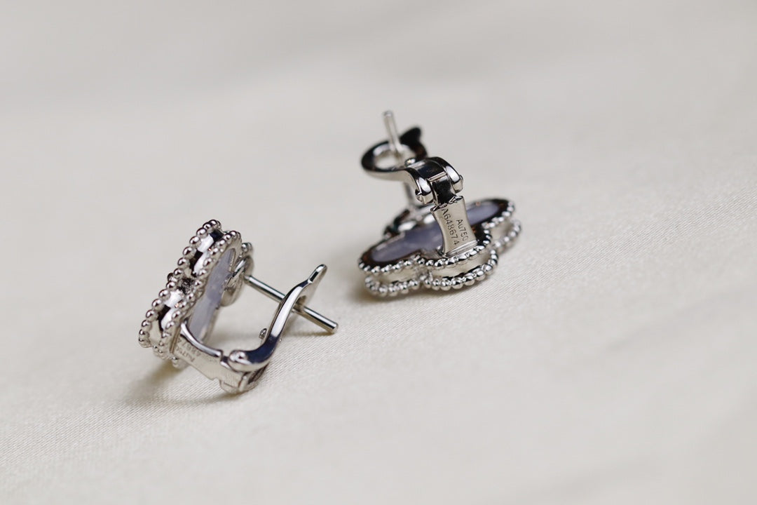 VINTAGE SILVER MOP EARRINGS mysite