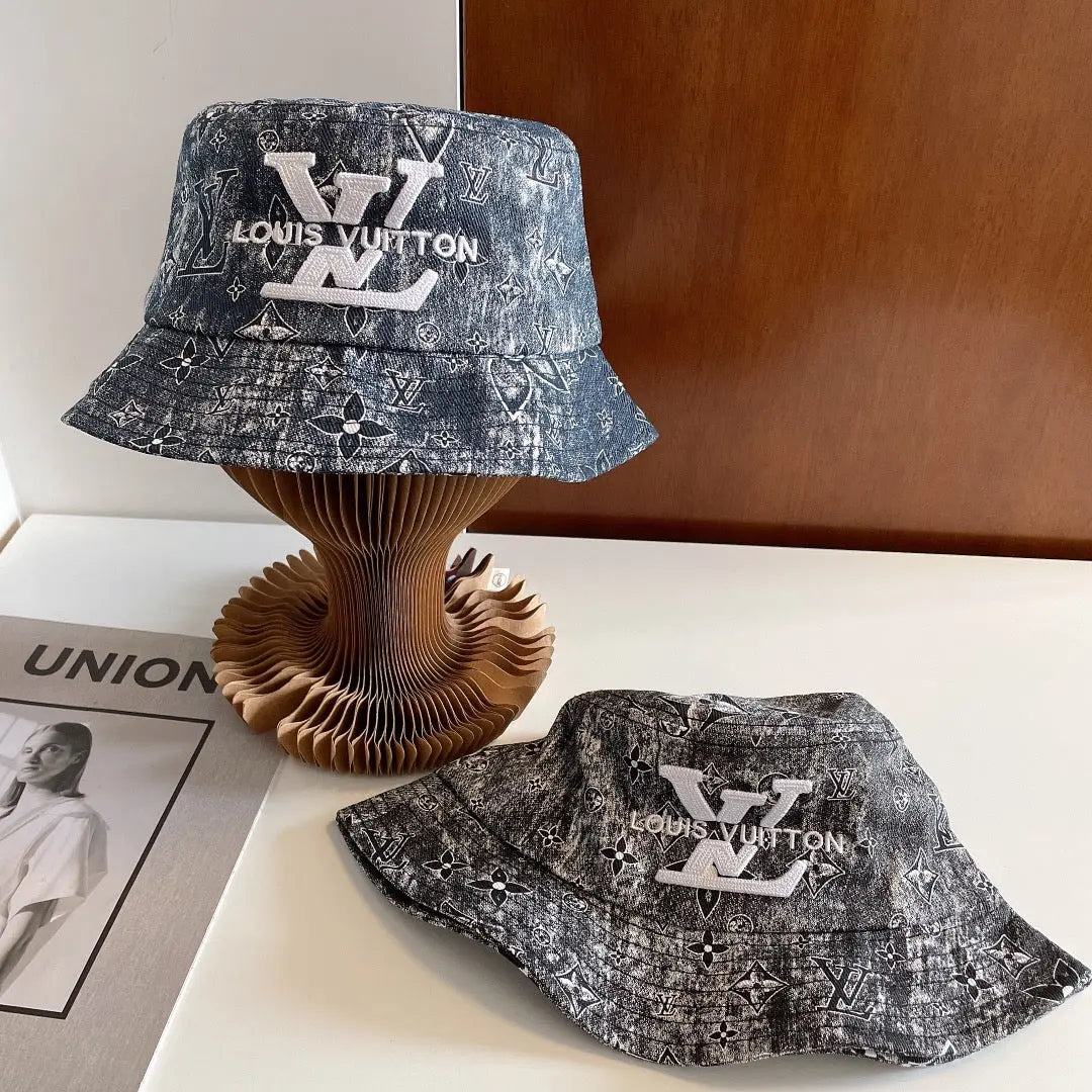 Luxury Monogram Embroidered Bucket Hat-s2 mysite