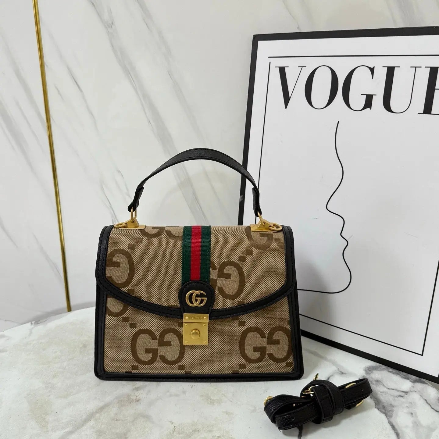 Luxe Monogram Leather Satchel-18 mysite