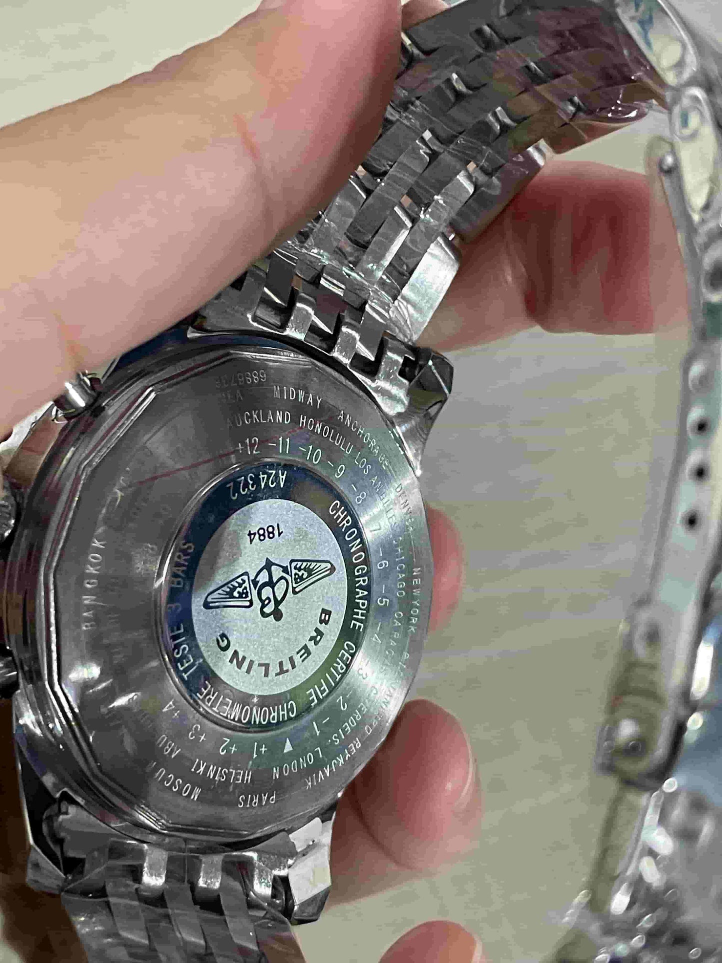 Replica Stainless Steel Japanese Vk Quartz Movement Watch BL155