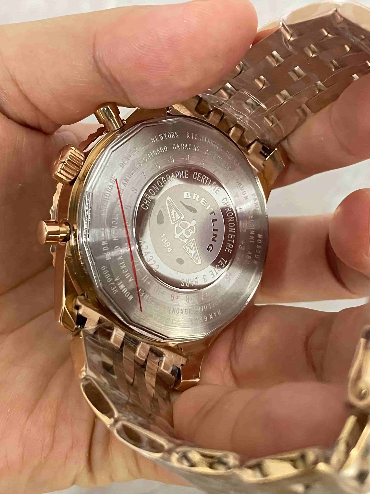 Replica Stainless Steel Japanese Vk63 Quartz Movement Watch BL105A