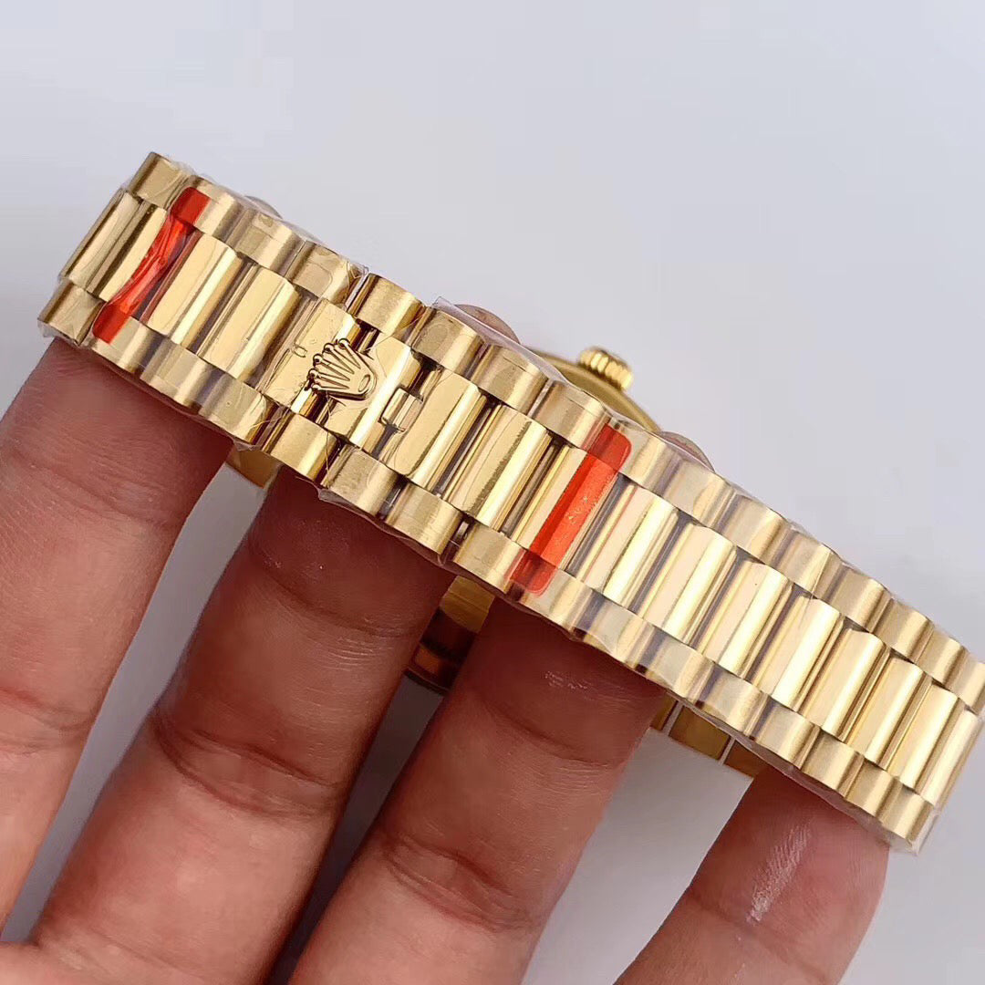 40mm Automatic Watch Replica Daydate Gold Green 061310