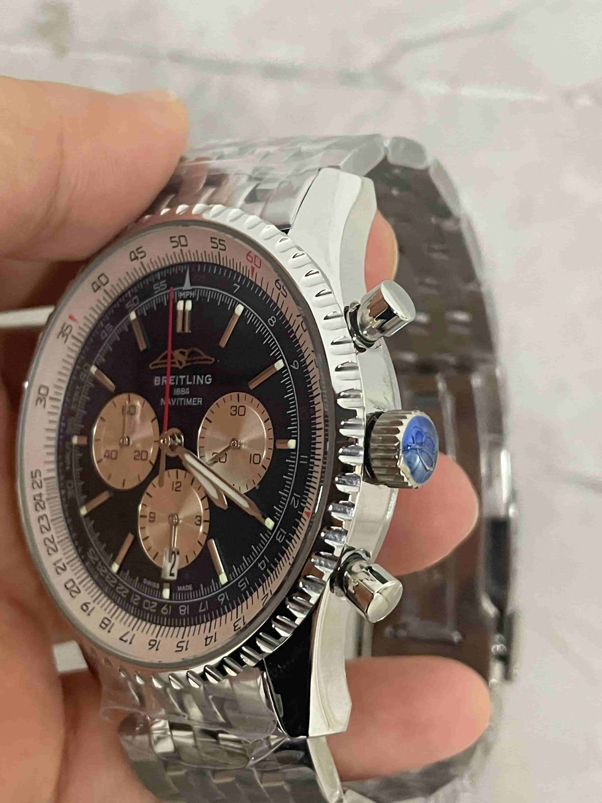 Replica Stainless Steel Japanese Vk63 Quartz Movement Watch BL83
