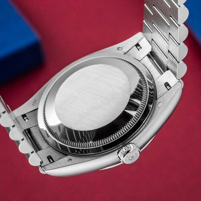 40mm Automatic Watch Replica Daydate Silver Blue 061311