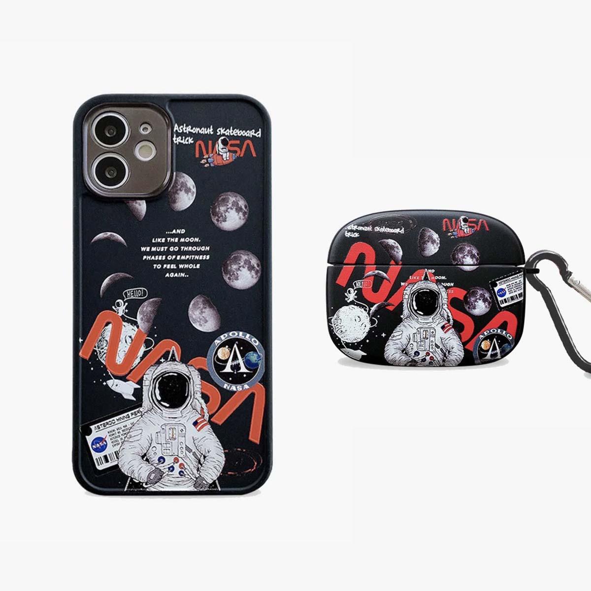 Limited Black Astronaut Phone & AirPods Case | 2-Pack mysite