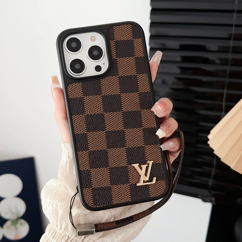 Luxury Classic Brown Hand Chain iPhone Case mysite