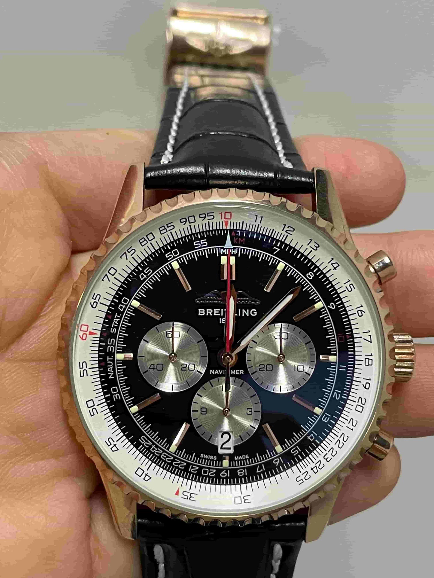 Replica Stainless Steel Japanese Vk63 Quartz Movement Watch BL44