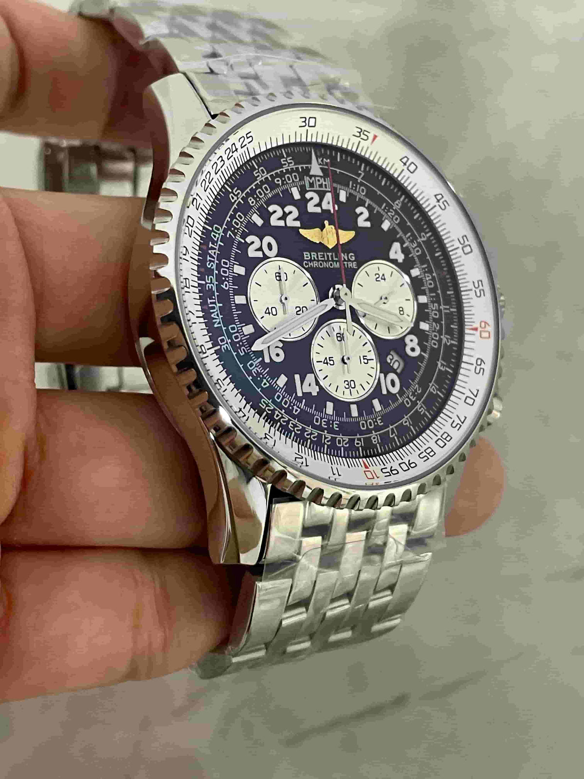 Replica Stainless Steel Japanese Vk63 Quartz Movement Watch BL104