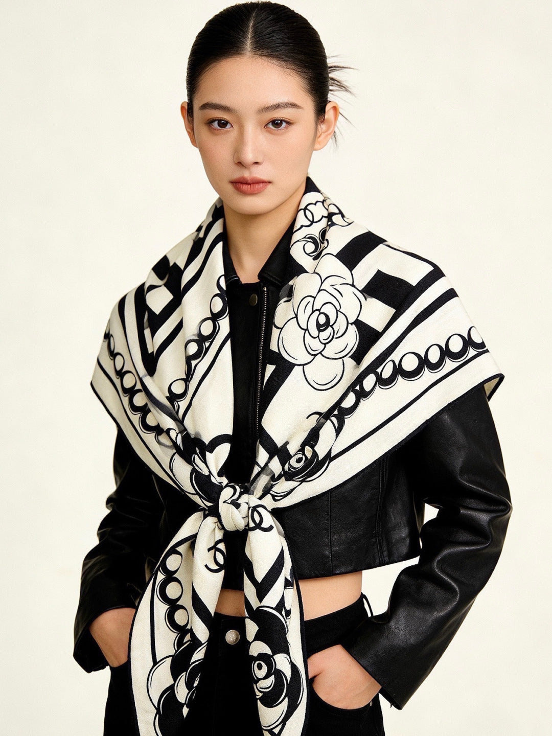 '- 26S SCARF 135 IN CASHMERE AND SILK 306114 mysite
