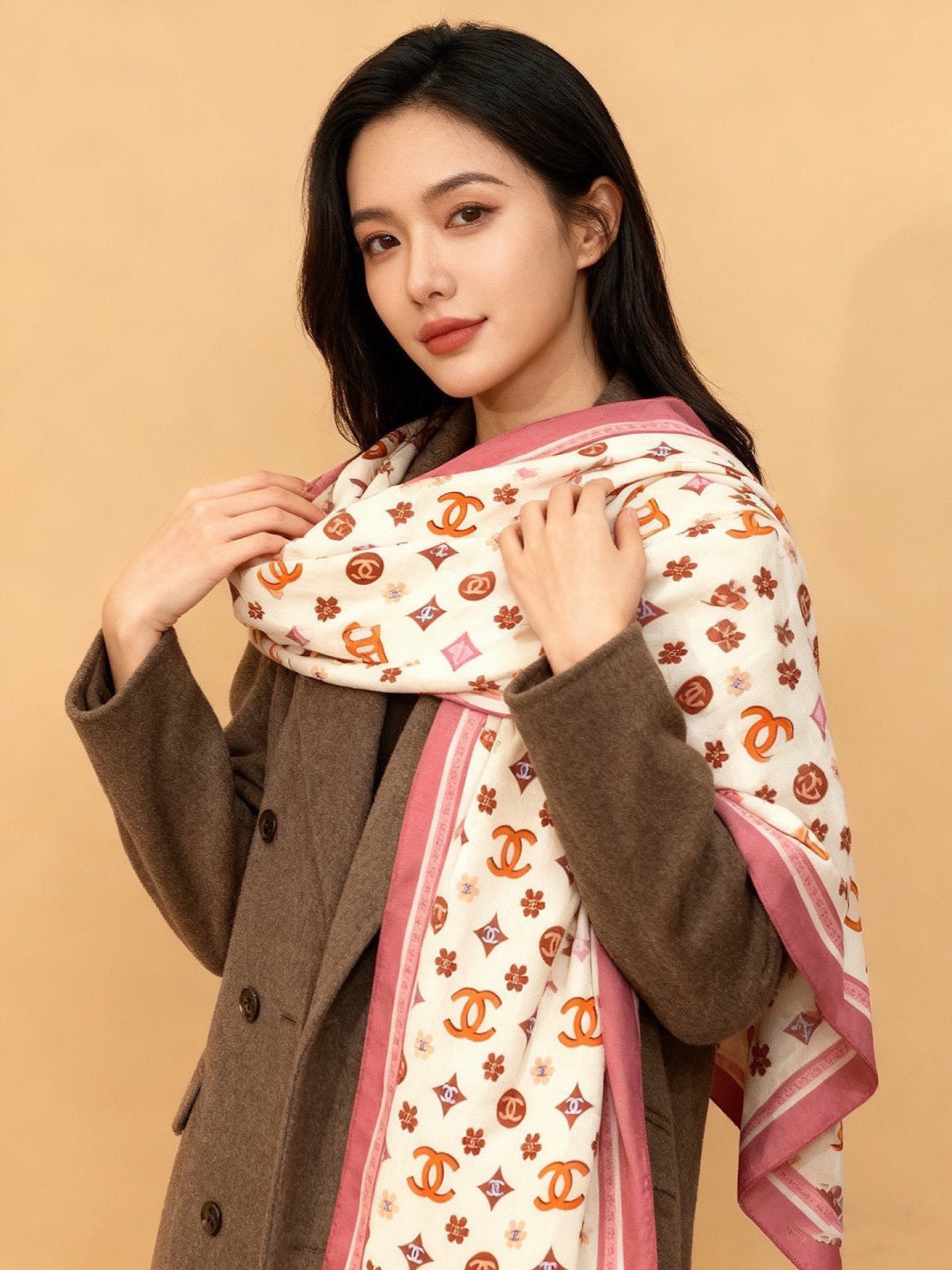'- 26S SCARF 140 IN CASHMERE AND SILK 306123 mysite