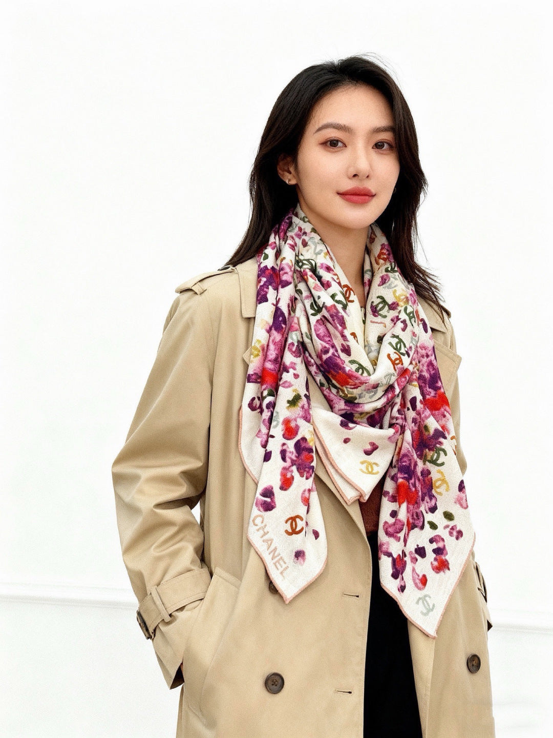 '- 26S SCARF 135 IN CASHMERE AND SILK 307249 mysite
