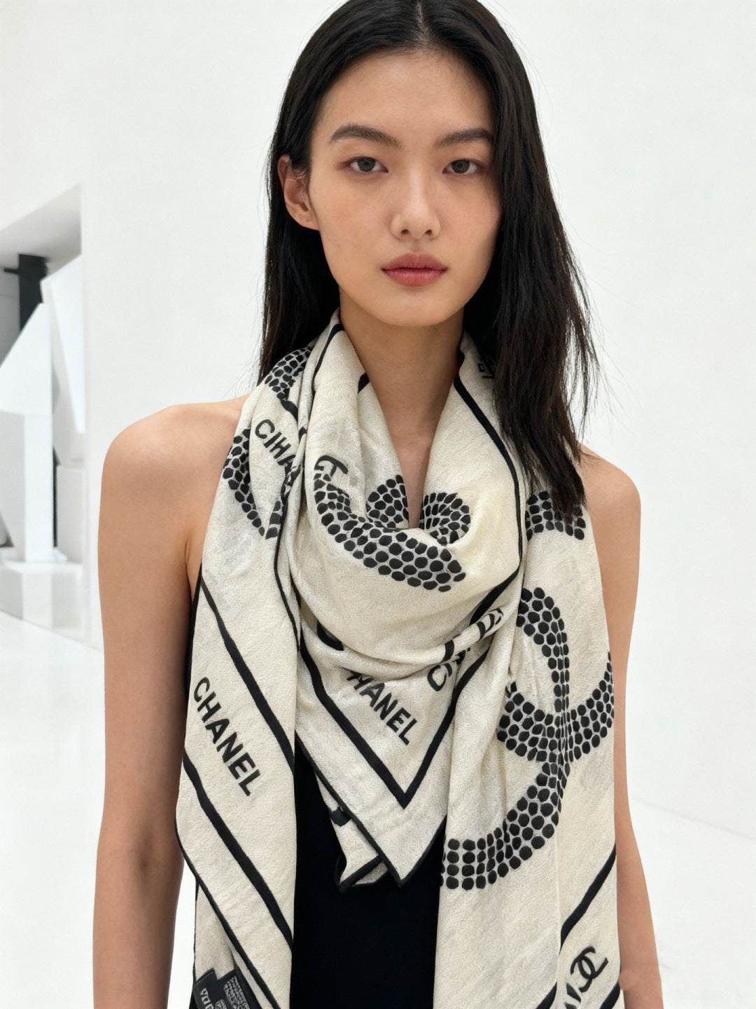 '- 26S SCARF 135 IN CASHMERE AND SILK 309307 mysite