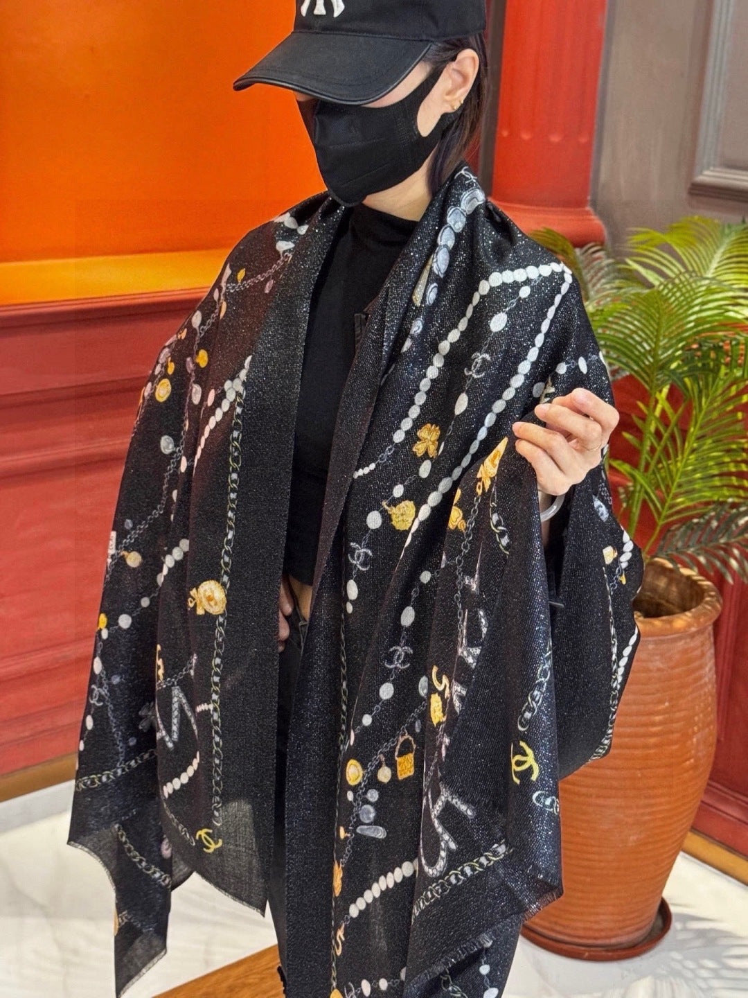'- 26S SCARF 200 IN CASHMERE AND SILK 307227 mysite