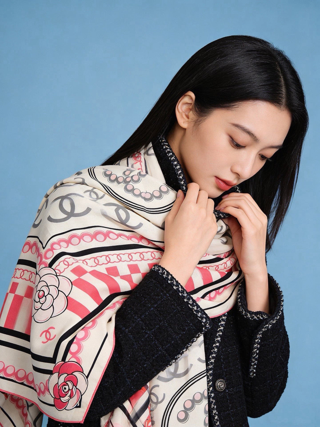 '- 26S SCARF 135 IN CASHMERE AND SILK 309894 mysite