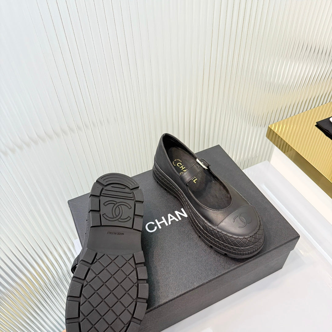 26S PLATFORM MARY JANE SHOES IN BLACK LAMBSKIN mysite