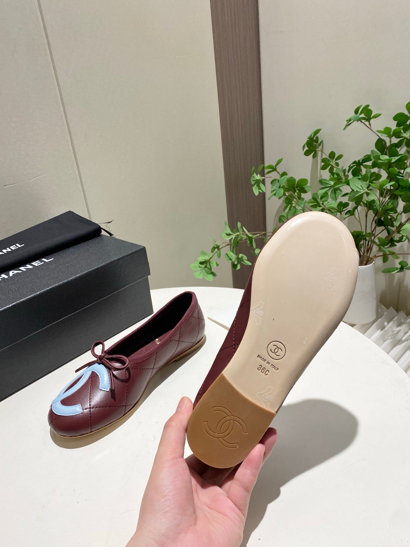 26S FLATS IN DARK RED LAMBSKIN WITH BOW mysite