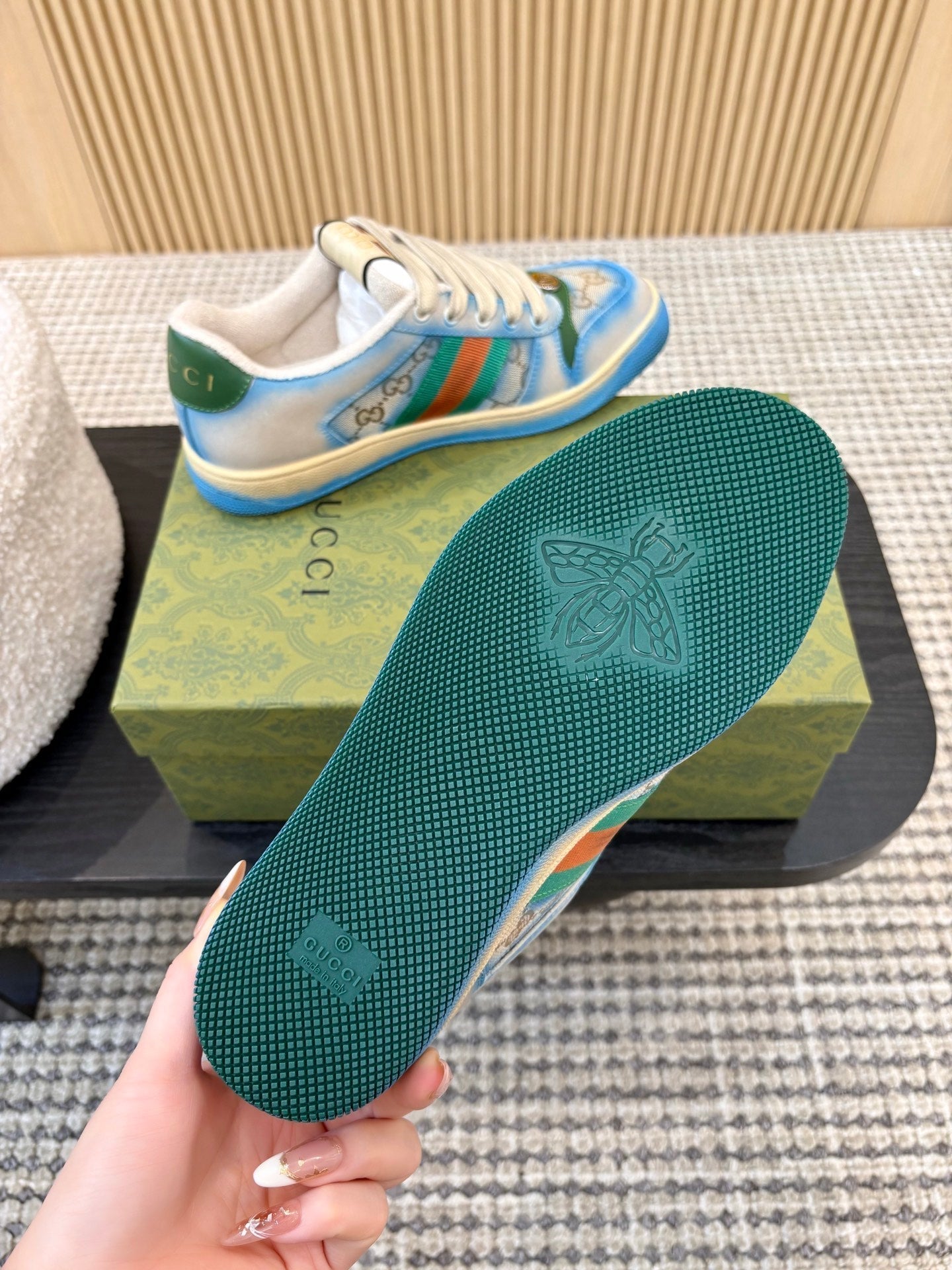 26S SNEAKERS IN BLUE GRADIENT CANVAS mysite