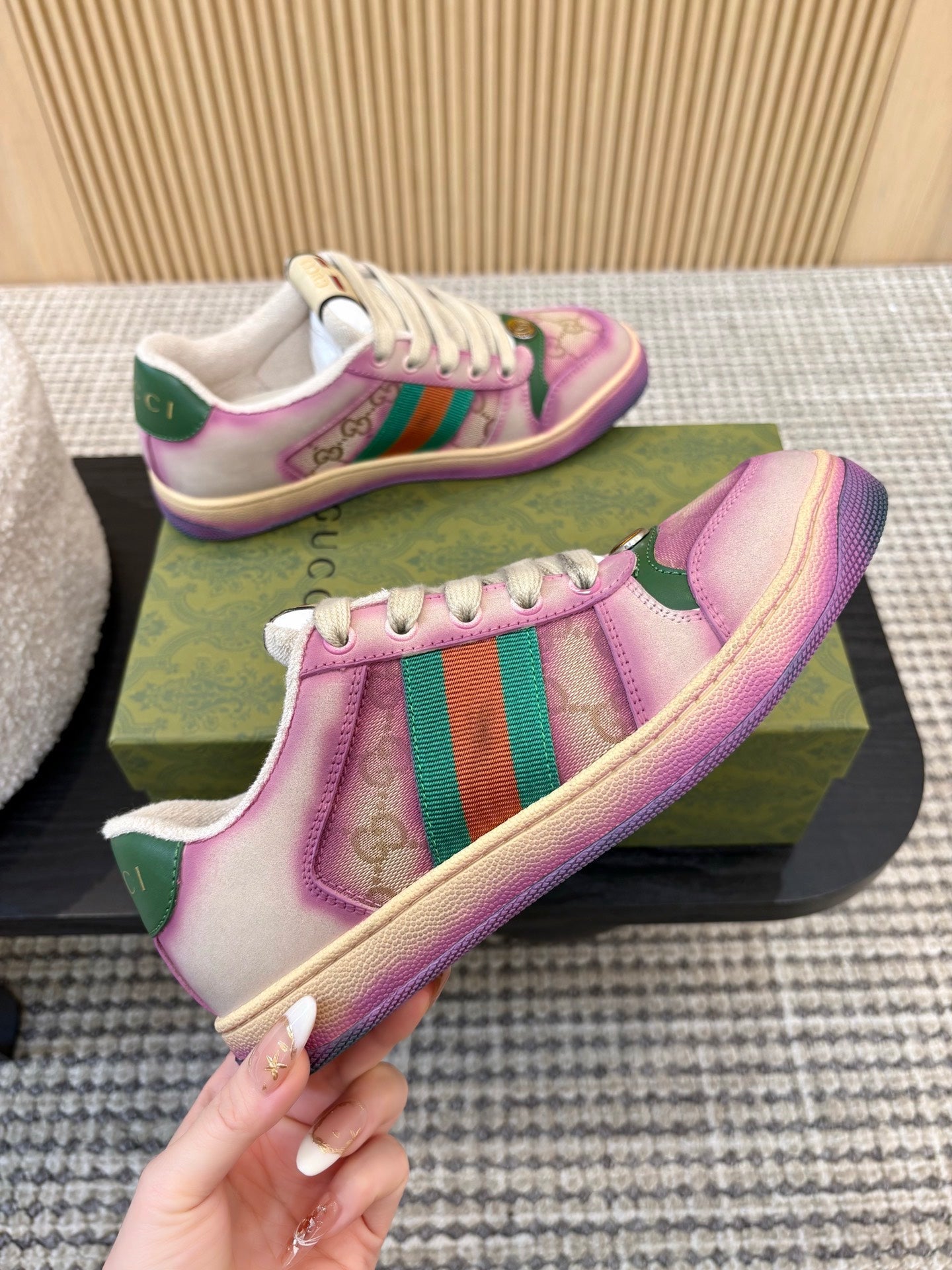 26S SNEAKERS IN PURPLE GRADIENT CANVAS mysite