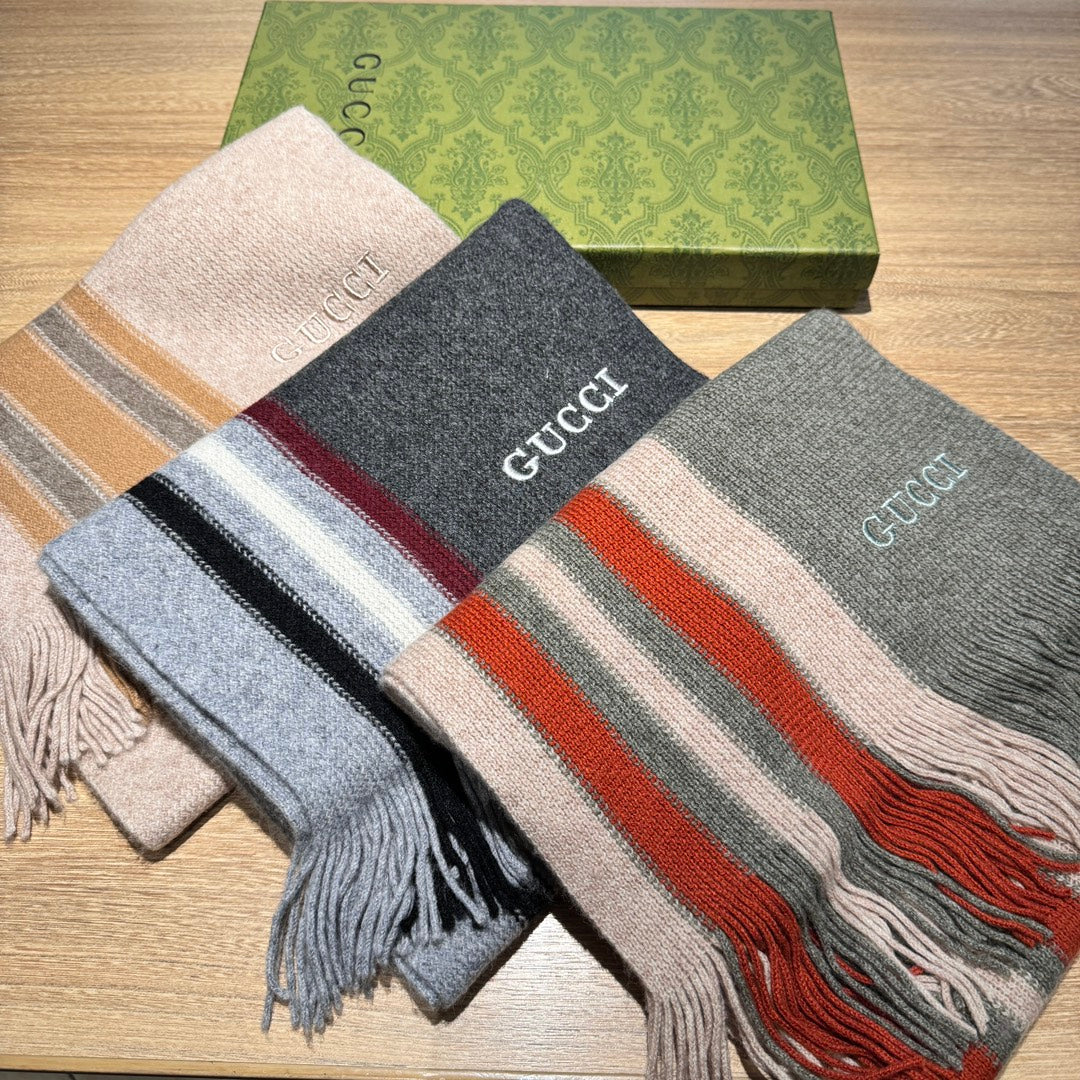 SCARF 180 CM COLORFUL KNIT WOOL 401255 mysite