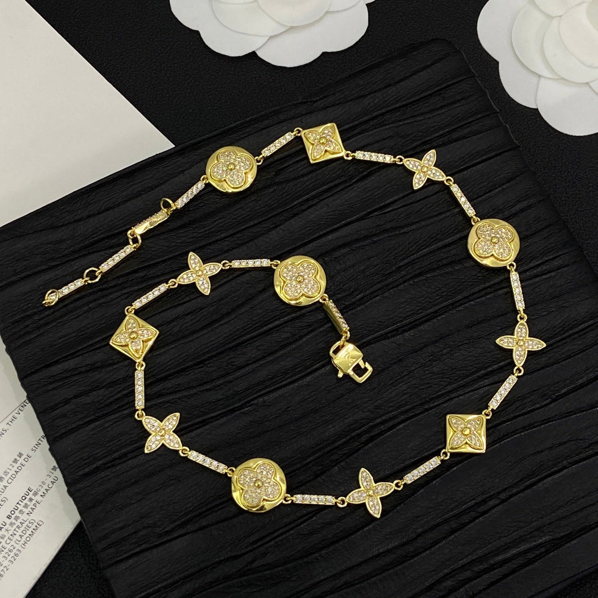Glitter Shell Love Girl Design 2 Set ( Bracelet +Necklace) - Gold mysite