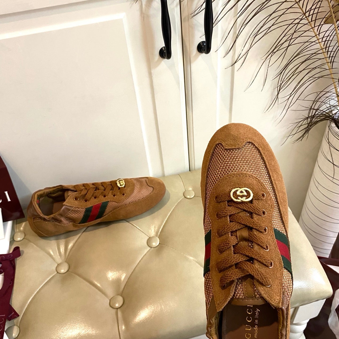 26S SNEAKER IN BROWN SUEDE AND MESH FABRIC mysite