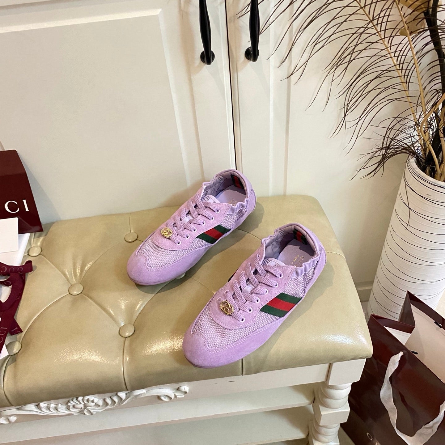 26S SNEAKER IN LIGHT PURPLE SUEDE AND MESH FABRIC mysite