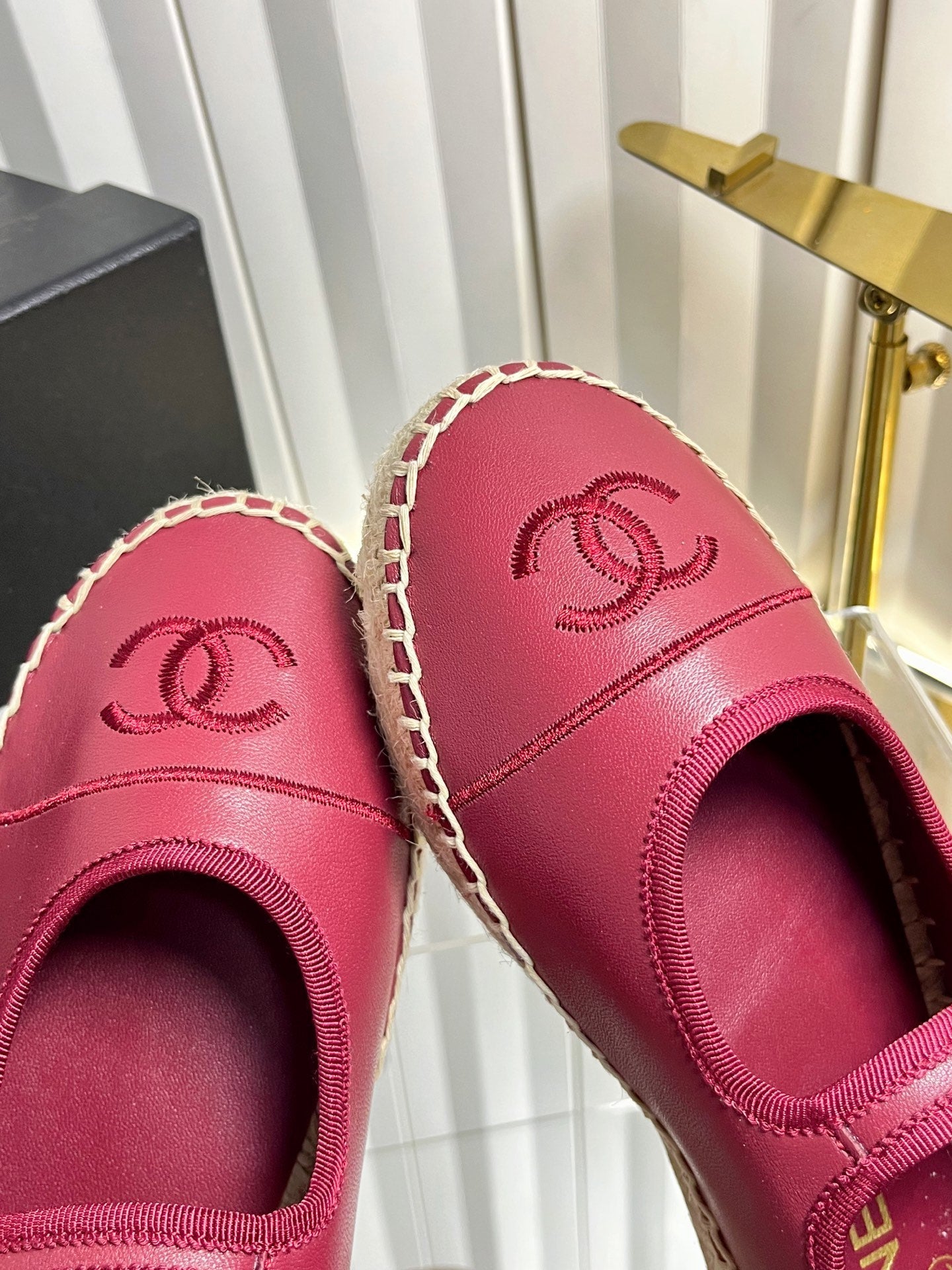 26S ESPADRILLE MARY JANE SHOES IN DARK RED LAMBSKIN mysite