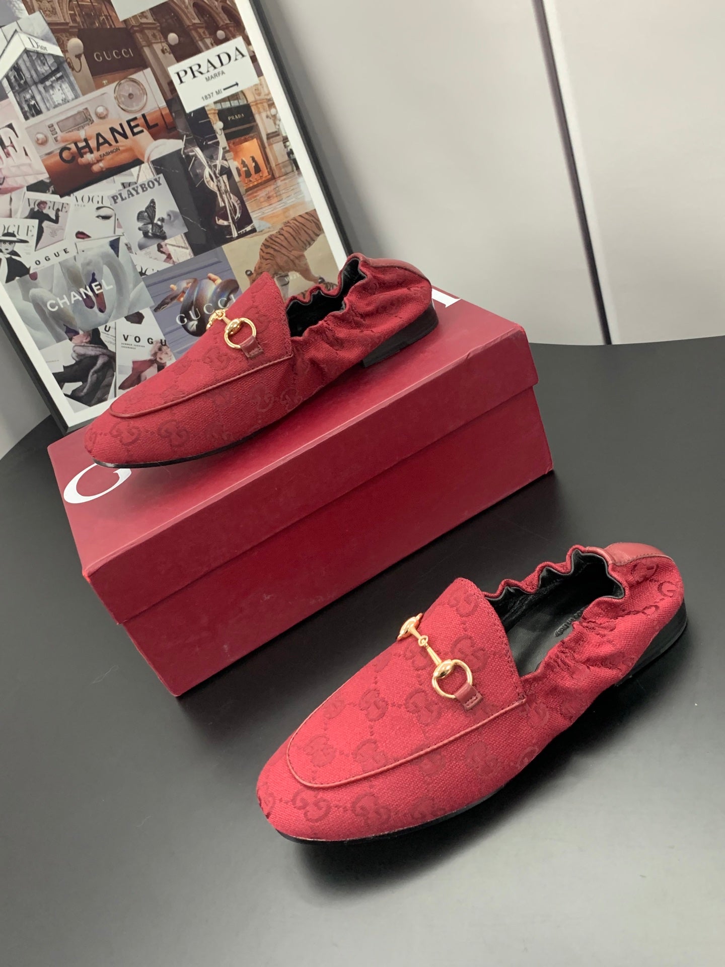 26S LOAFERS IN RED CANVAS mysite