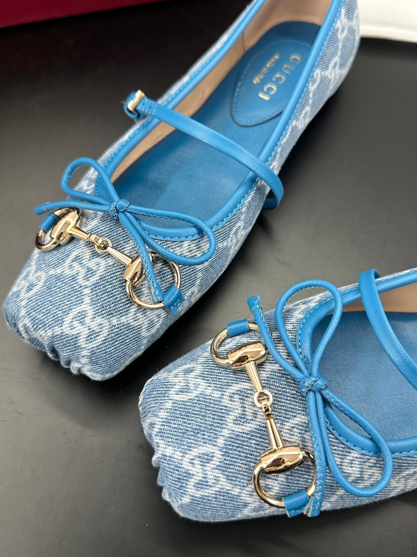 26S BALLET FLATS IN BLUE DENIM mysite