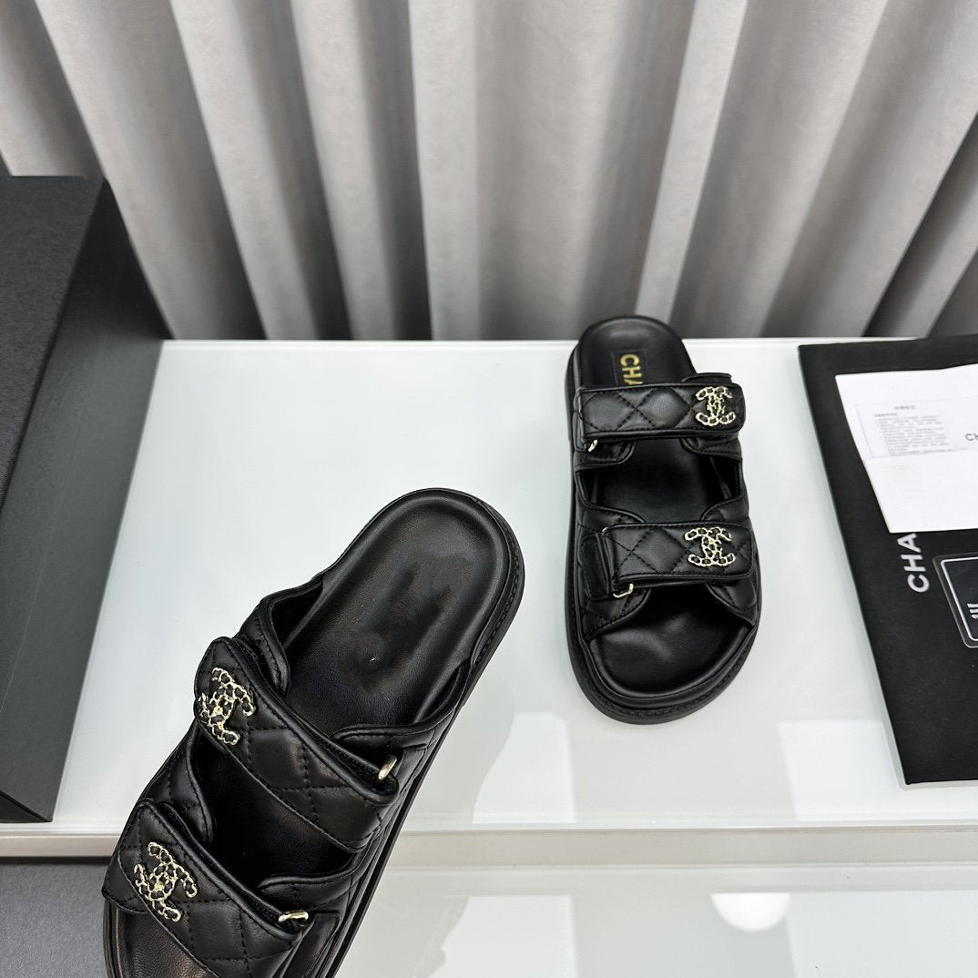dad sandals black lambskin mules mysite