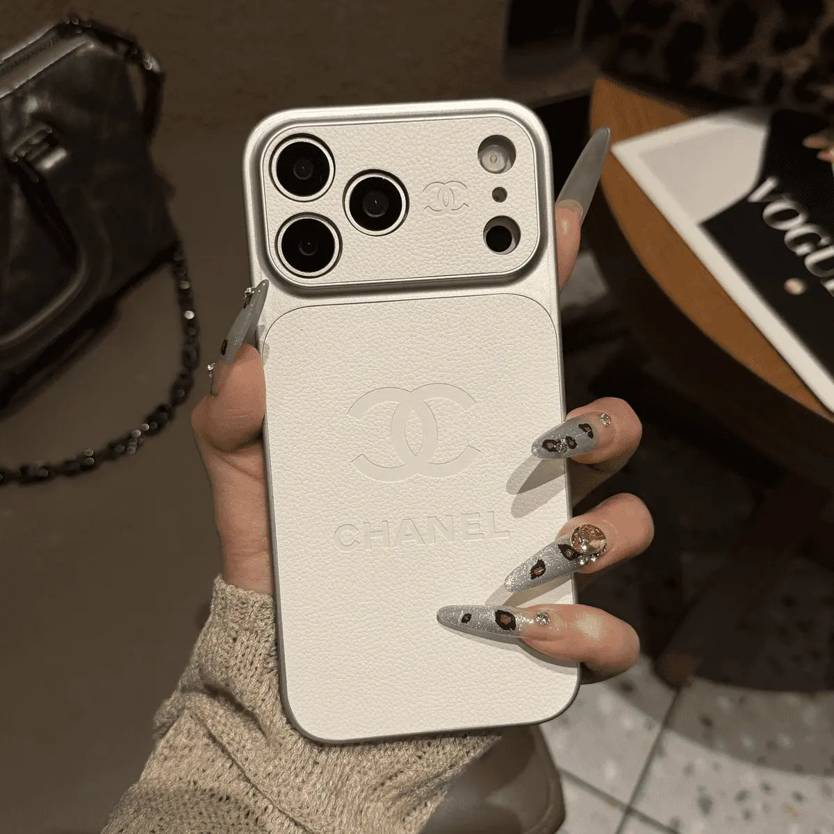 Luxury Embossed Leather Protective iPhone Case-s2 mysite