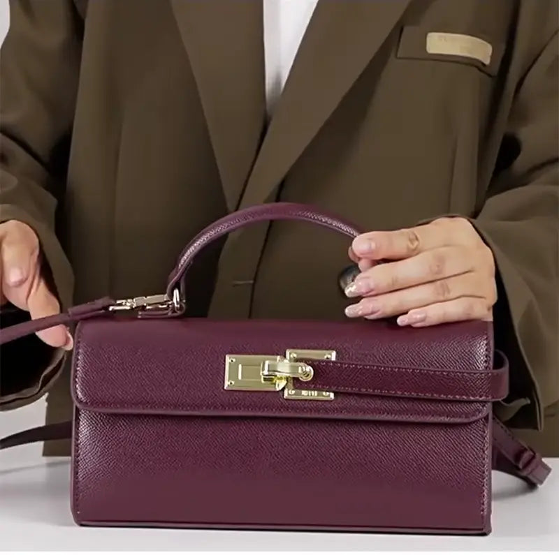 Luxury Brand Lock Design Tote Bag-18 mysite