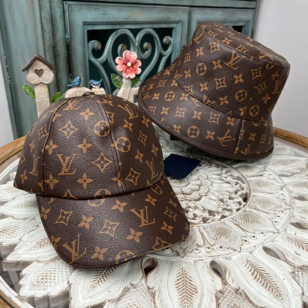 Luxury Luxury Monogram Bucket Hat & Cap Set-s2 mysite