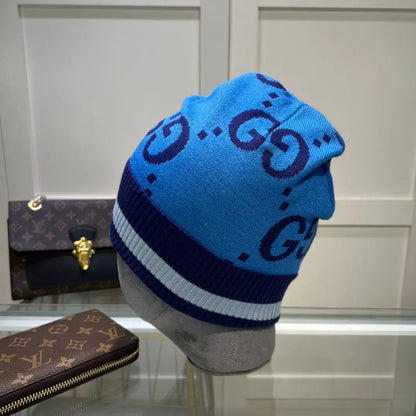Classic GG Jacquard Wool Knit Beanie | Luxury Designer Winter Hat-s2 mysite