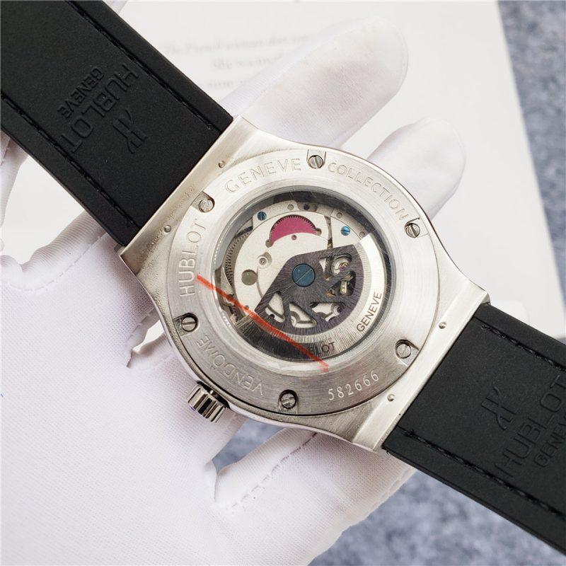 Luxury CLASSIC FUSION Automatic Watch for Men Mechanical Wristwatch Stainless Steel Leather Strap 42mm Dial