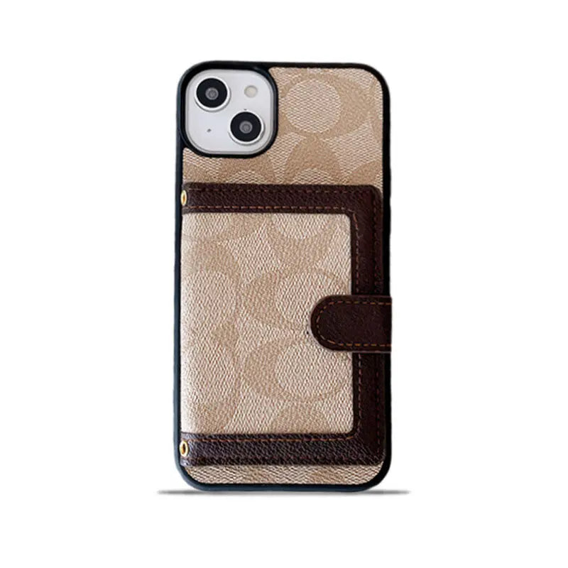 Classic iPhone Case With Wallet And Crossbody Strap White -XK240402-s2 mysite