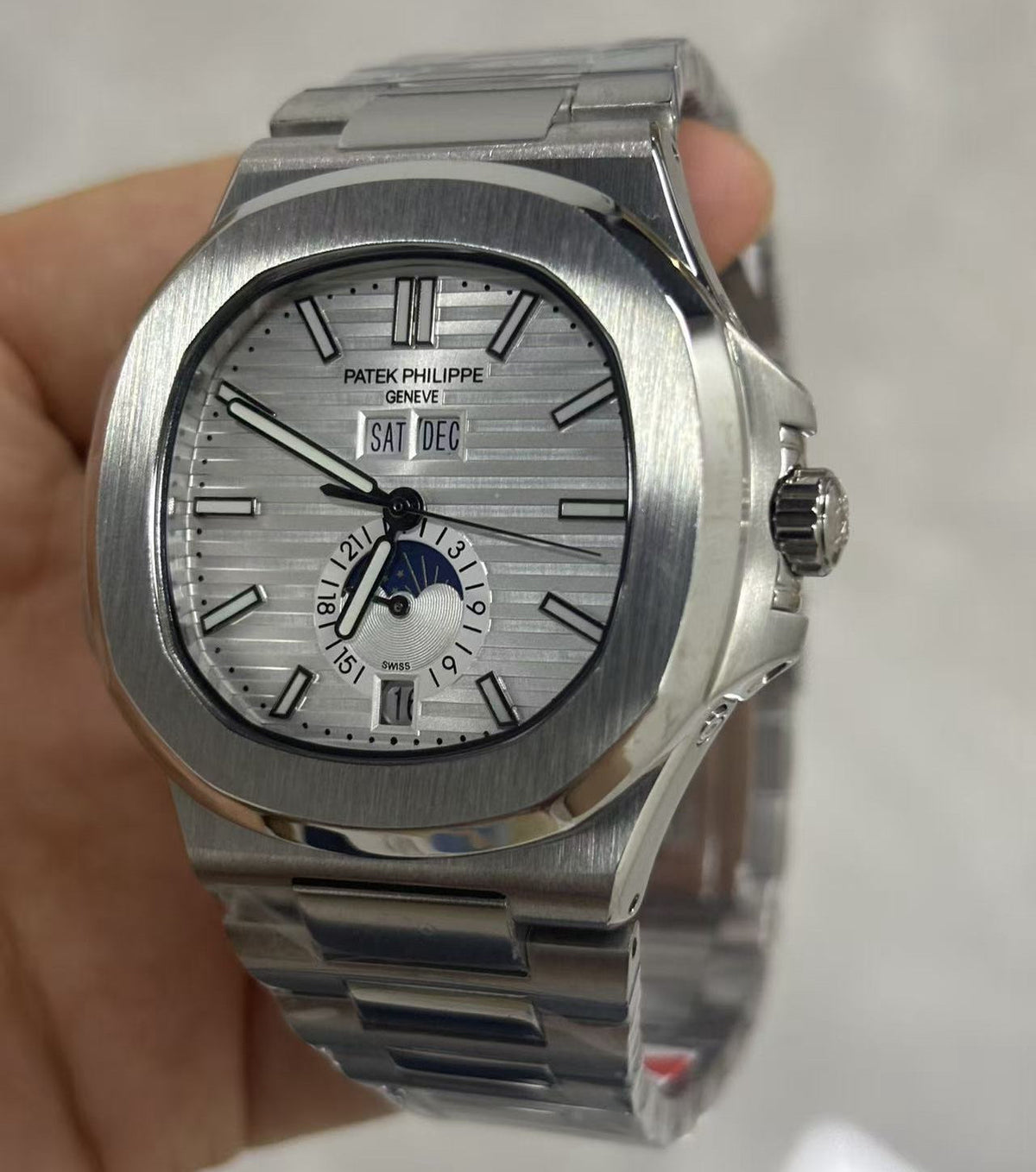 Replica 5726/1A-010 Stainless Steel Automatic Mechanical Watch 40mm
