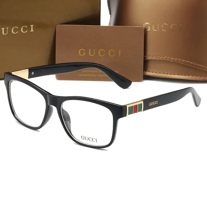 Fashion Striped Color Block Frame Glasses-s-88 mysite