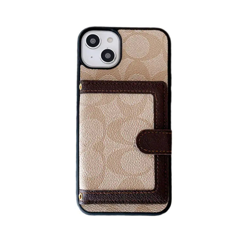 Classic iPhone Case With Wallet And Crossbody Strap White -XK240402-s2 mysite