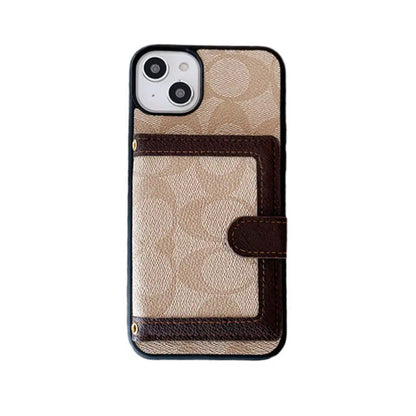 Classic iPhone Case With Wallet And Crossbody Strap White -XK240402-s2 mysite