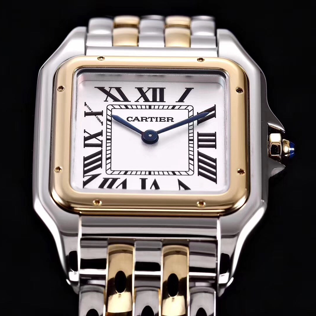 Replica Panthere 904l Stainless Steel Quartz Watch 22mm 27mm-1