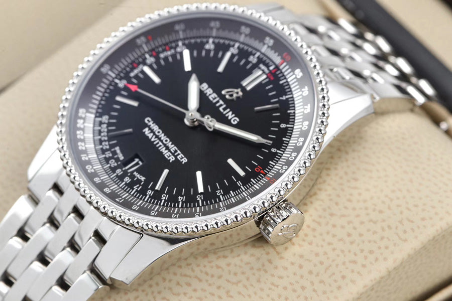 Replica Aviation Timing B01 46MM Stainless Steel Watch
