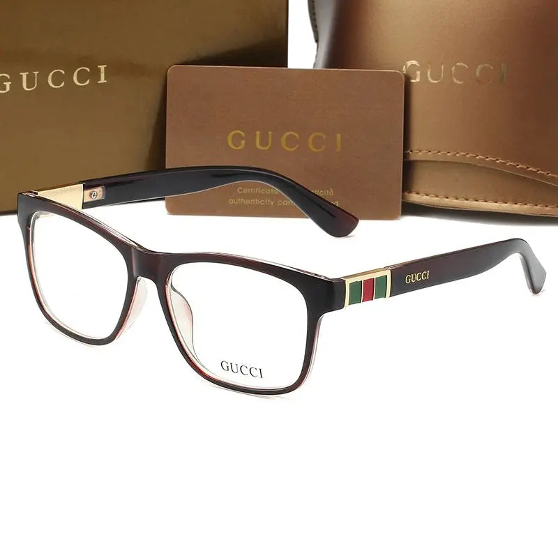 Fashion Striped Color Block Frame Glasses-s-88 mysite